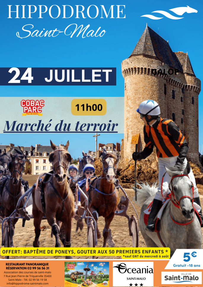 Course de galop pour le prix Cobac Parc à Saint-Malo